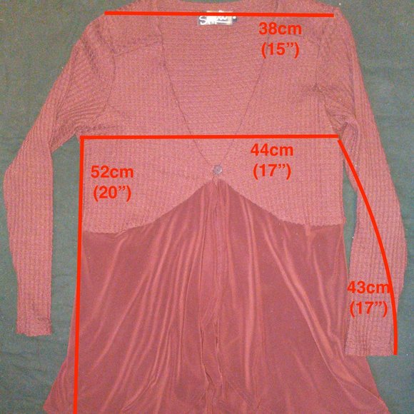 4/$20 | Sympli Purple One button flowy Cardigan - Picture 2 of 7